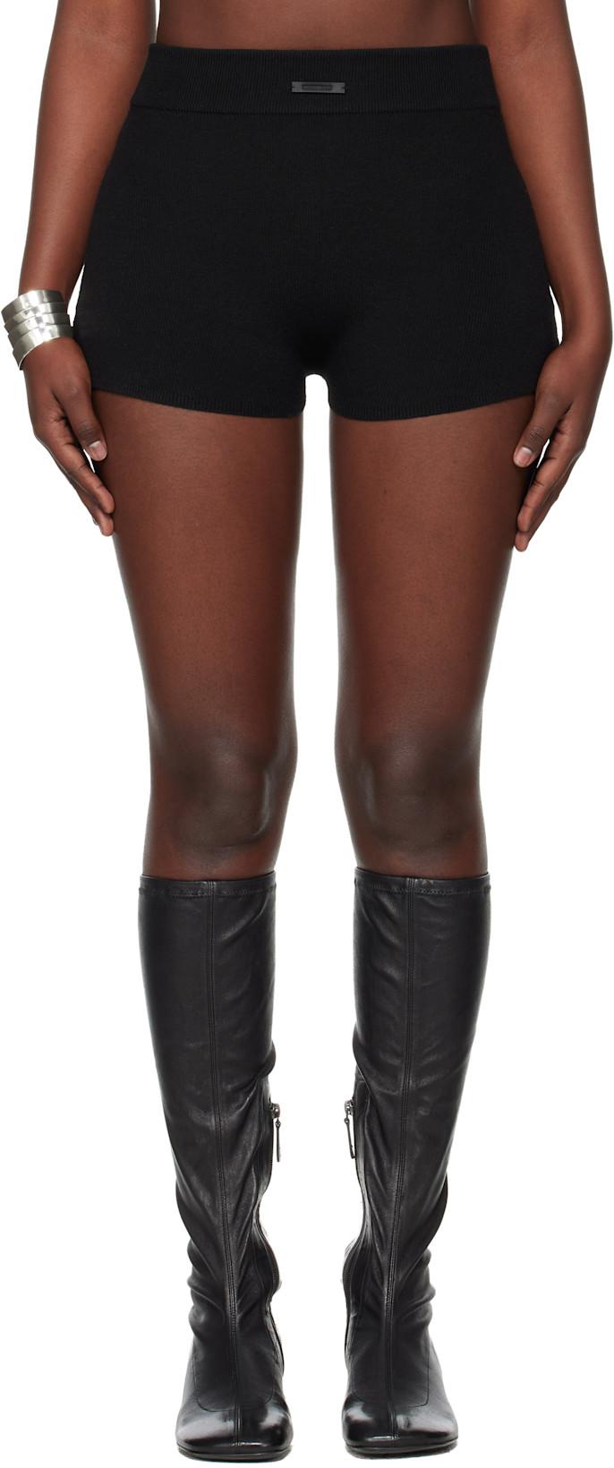 Black Holiday Rib Boy Shorts by FEAR OF GOD
