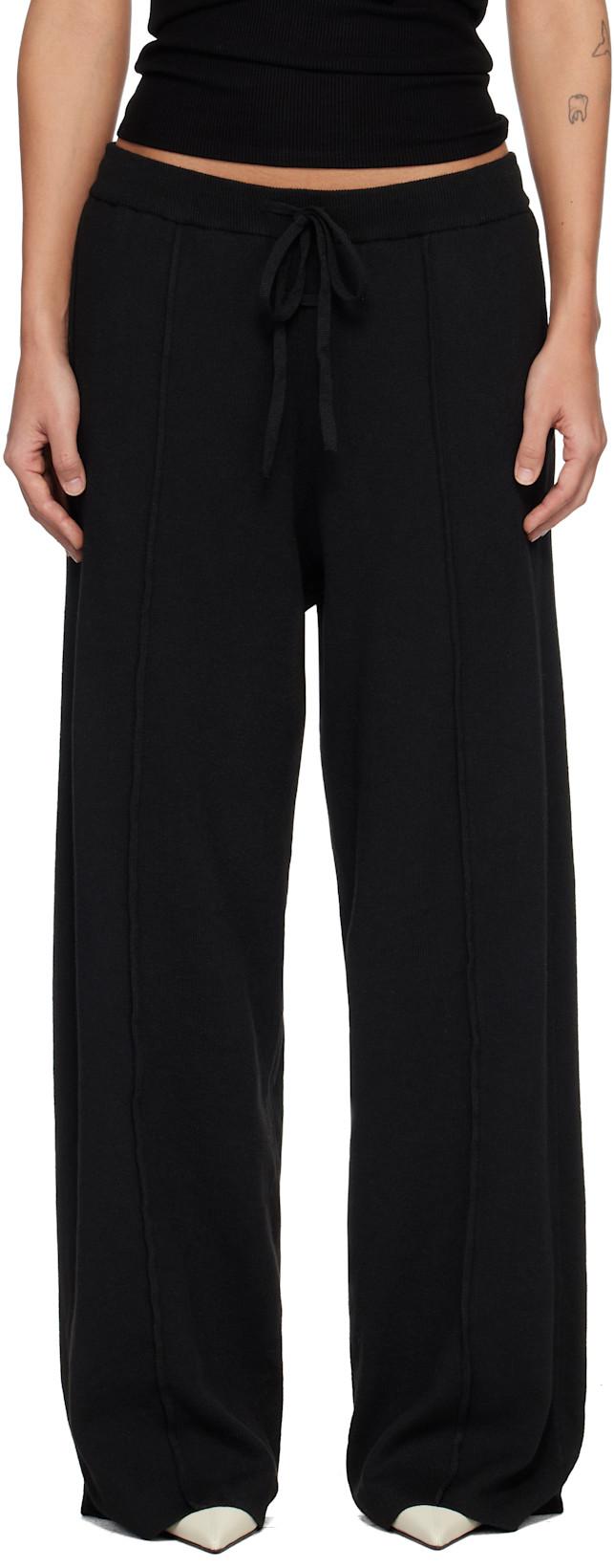 Black Relaxed Lounge Sweatpants by FEAR OF GOD