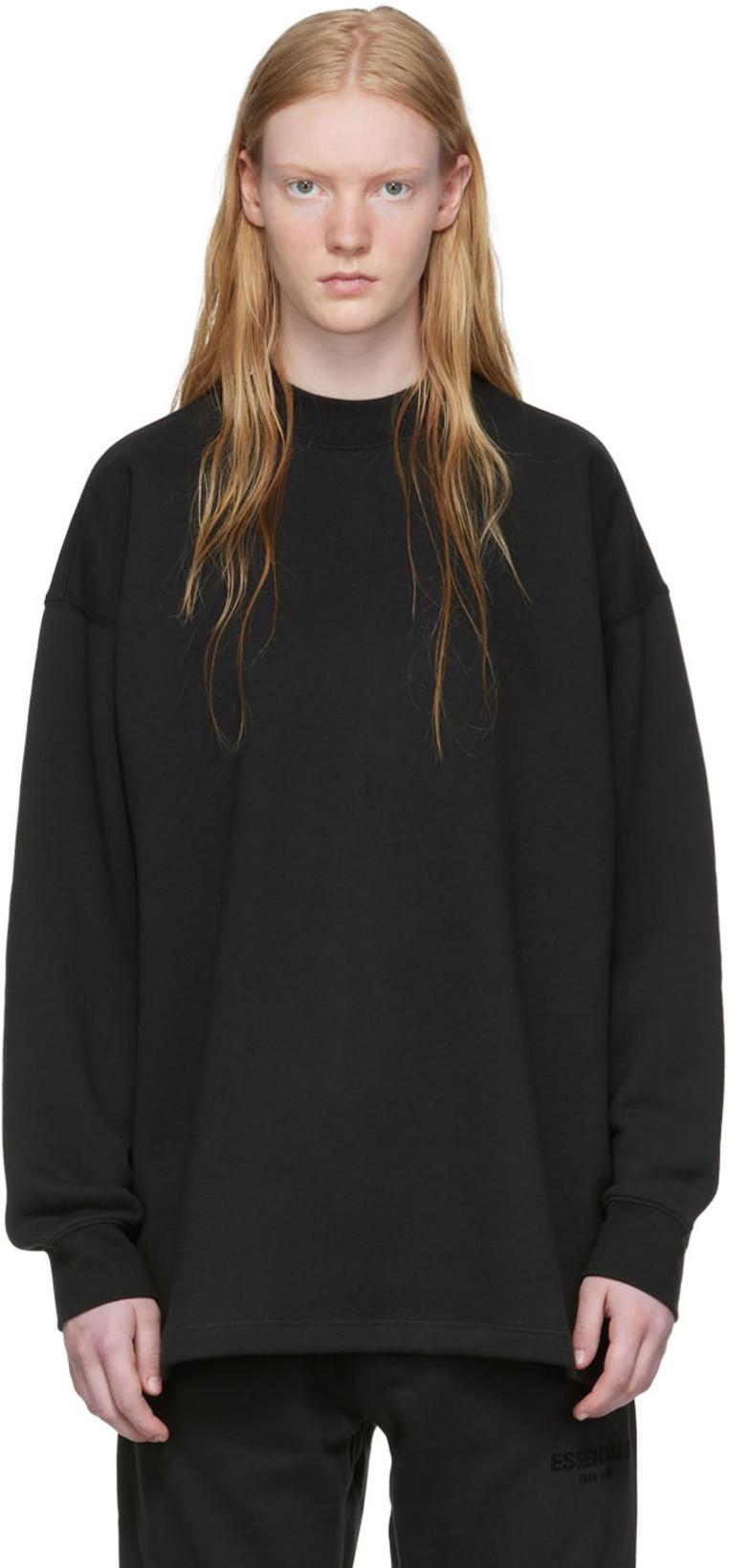 Black Relaxed Sweatshirt by FEAR OF GOD