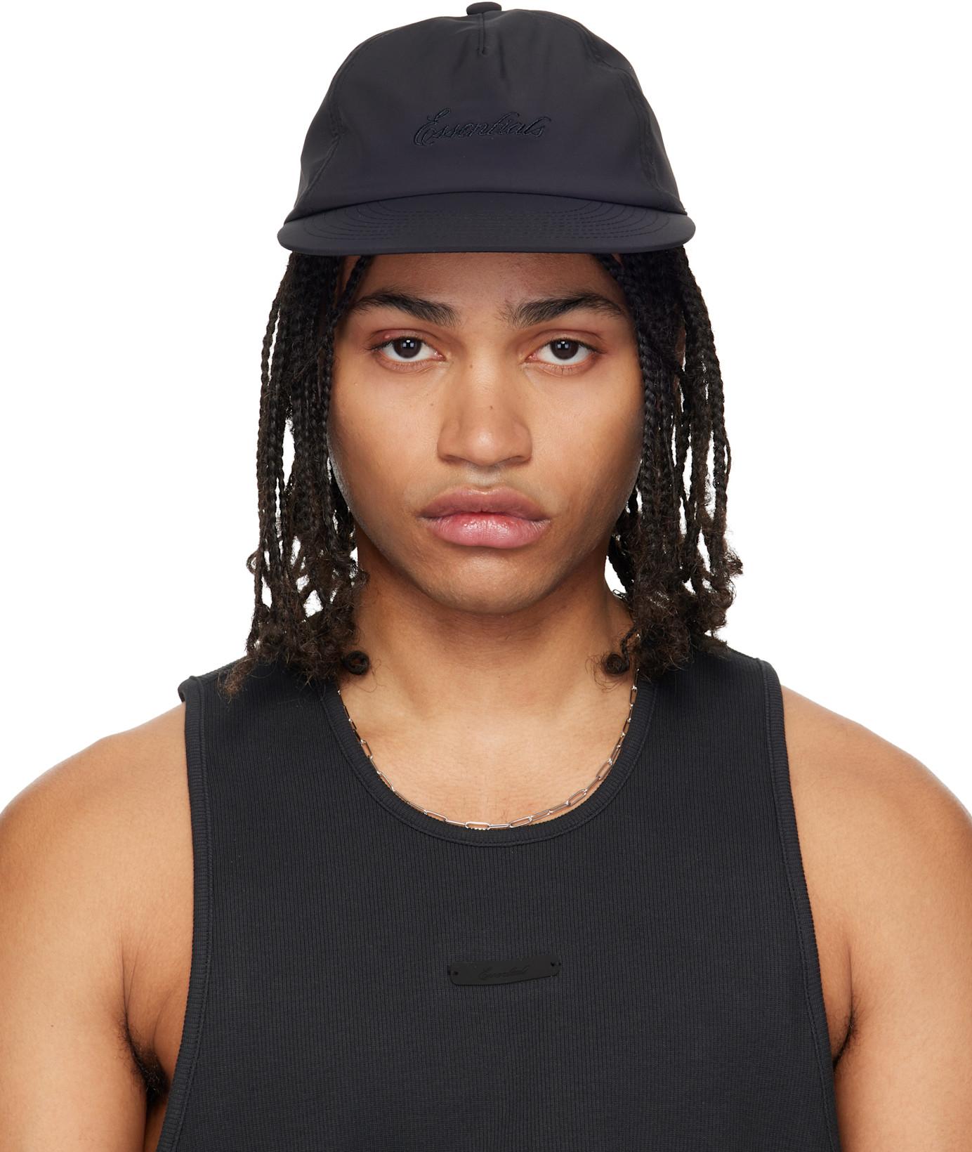 Black Signature 5 Panel Cap by FEAR OF GOD