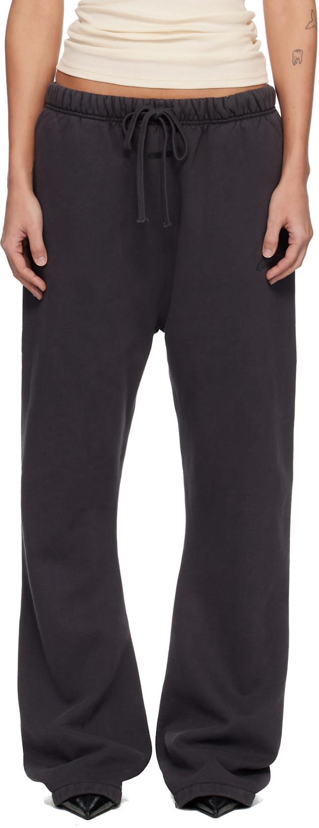 Black Signature Classic Fit Flare Sweatpants by FEAR OF GOD