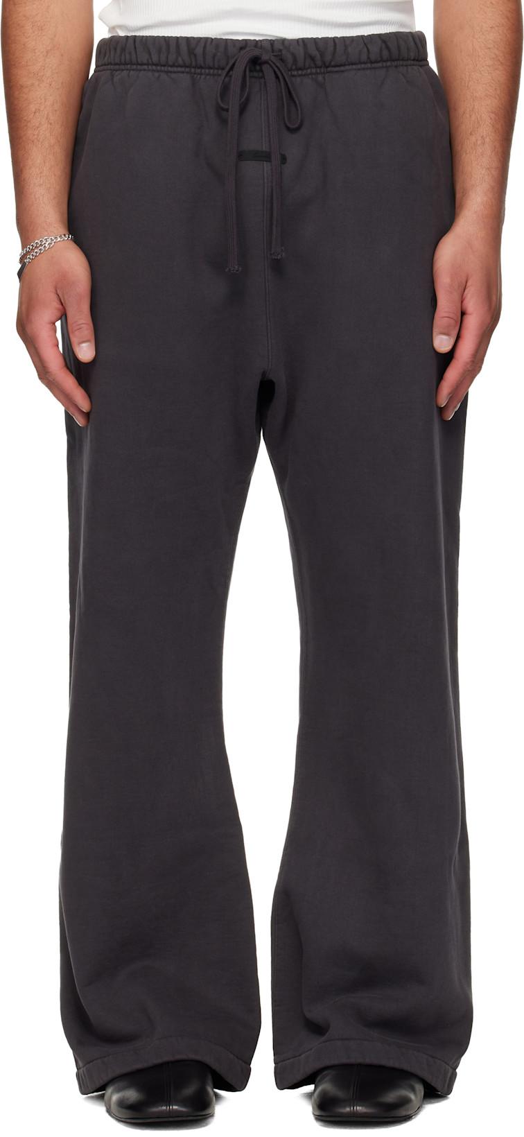 Black Signature Classic Flare Sweatpants by FEAR OF GOD