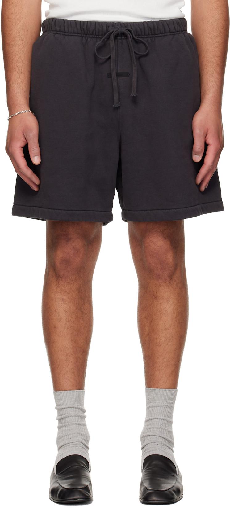 Black Signature Classic Sweat Shorts by FEAR OF GOD