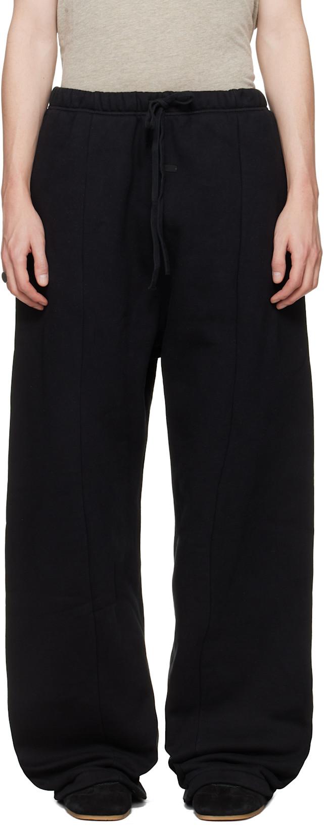 Black Signature Lounge Sweatpants by FEAR OF GOD