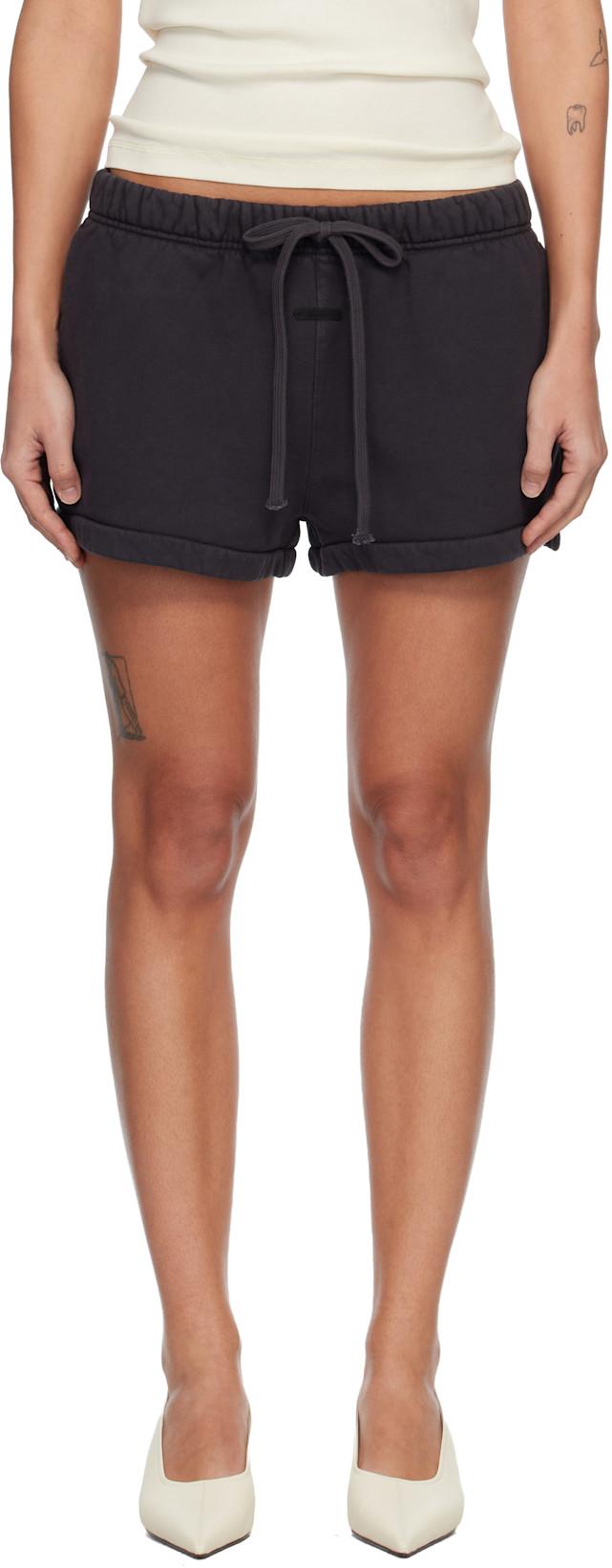 Black Signature Running Shorts by FEAR OF GOD