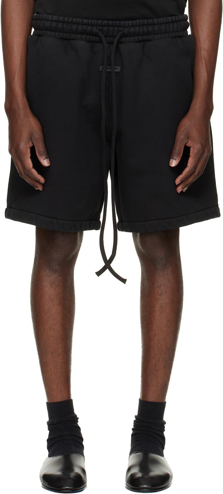 Black Vacation Sweat Shorts by FEAR OF GOD
