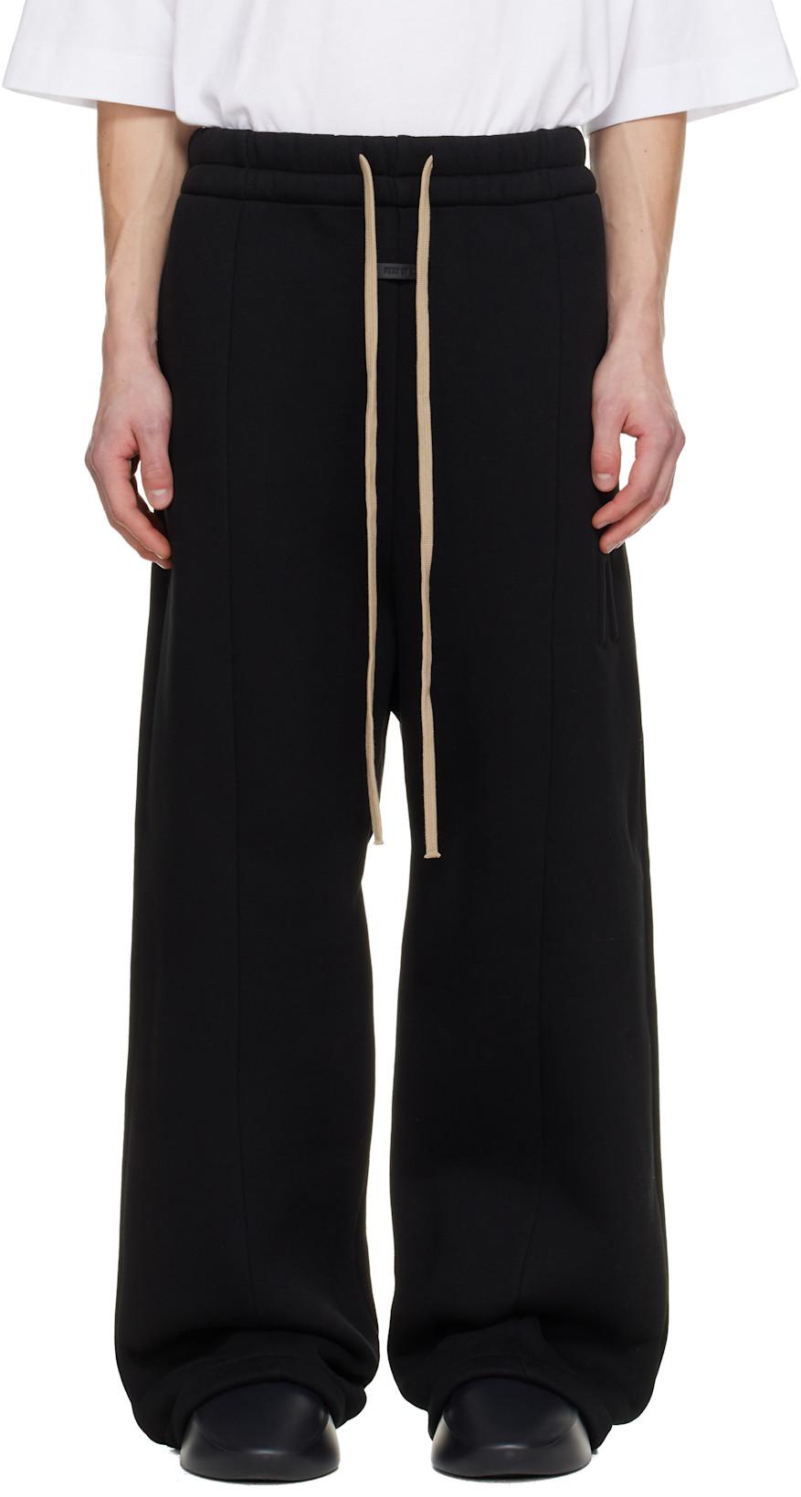 Black Wide Leg Sweatpants by FEAR OF GOD
