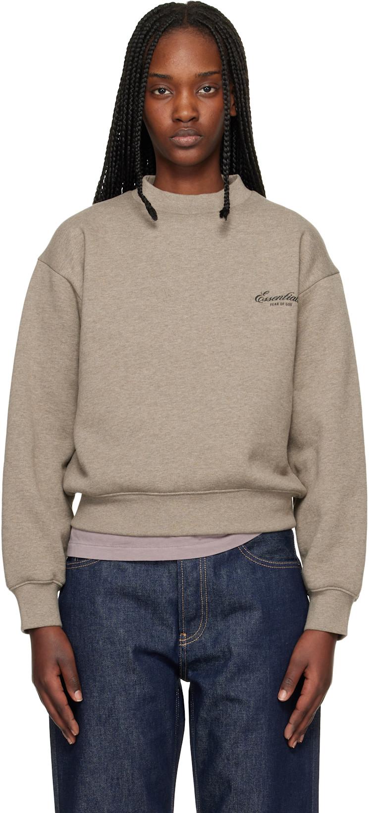 Brown Classic Crewneck Sweatshirt by FEAR OF GOD
