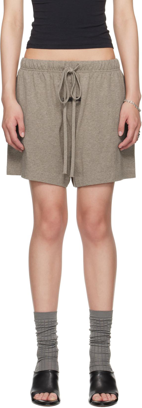 Brown Soccer Shorts by FEAR OF GOD