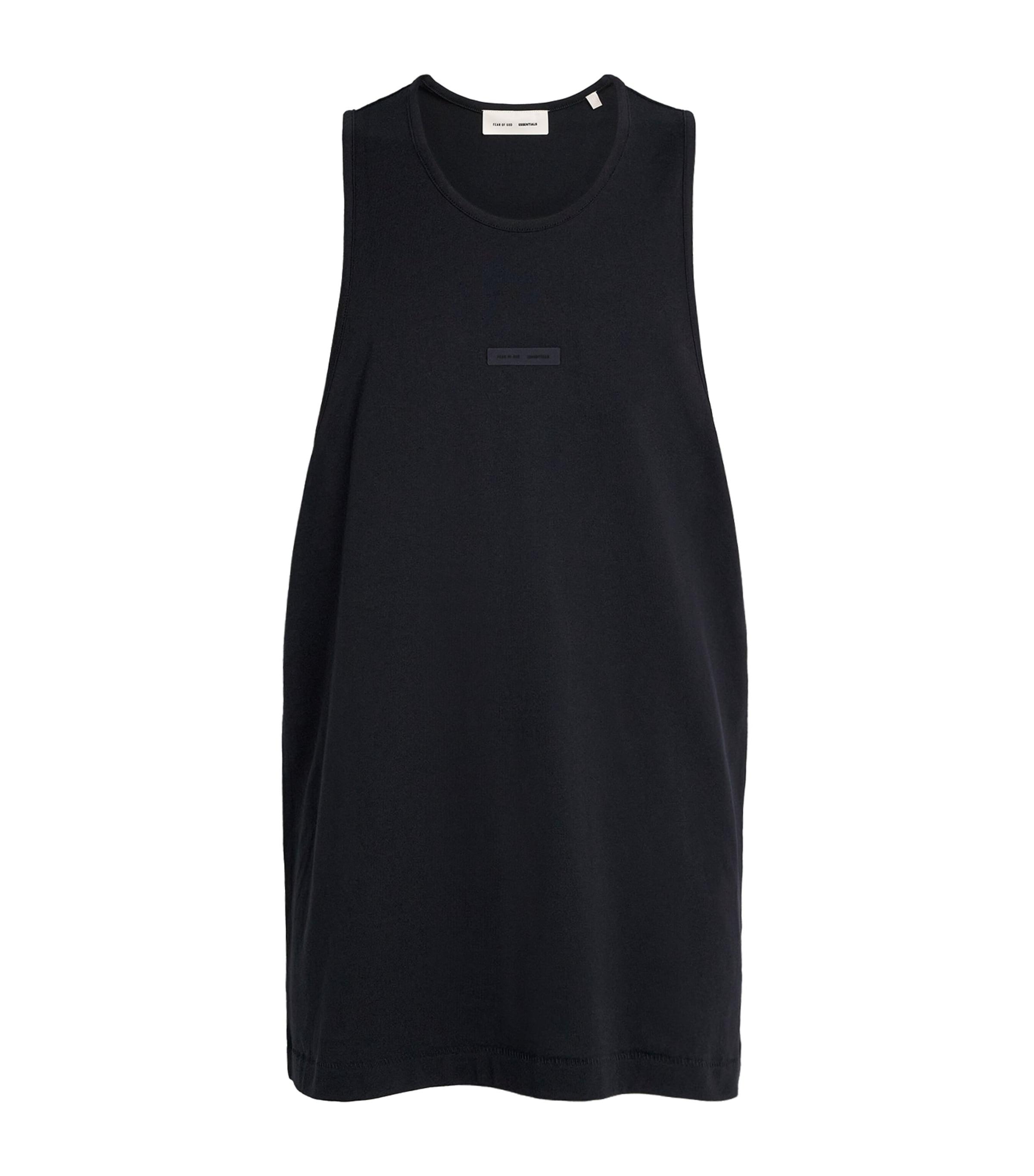 Cotton Oversized Logo Tank Top by FEAR OF GOD