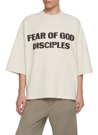 Disciple Print Relaxed Cotton T-Shirt by FEAR OF GOD