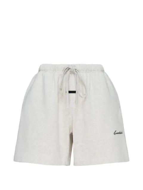 Essentials-embroidered shorts by FEAR OF GOD