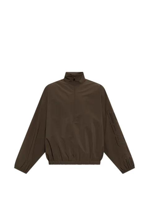 Essentials logo-embroidered half-zip sweatshirt by FEAR OF GOD