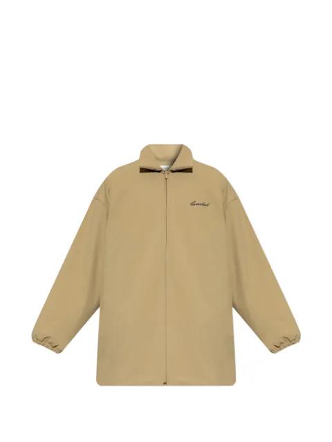 Essentials logo-embroidered zip-up jacket by FEAR OF GOD