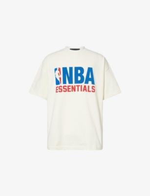 FOG x ESSENTIALS x NBA 90's Fit Crewneck Cotton-Jersey T-Shirt by FEAR OF GOD