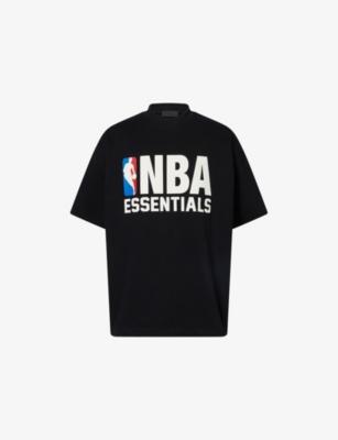 FOG x ESSENTIALS x NBA 90's Fit Crewneck Cotton-Jersey T-Shirt by FEAR OF GOD