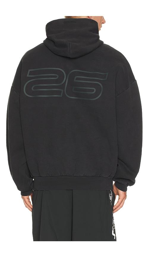 Fear of God ESSENTIALS 90'S Hoodie in Black by FEAR OF GOD