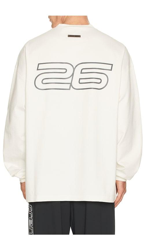 Fear of God ESSENTIALS 90'S Long Sleeve Tee in White by FEAR OF GOD