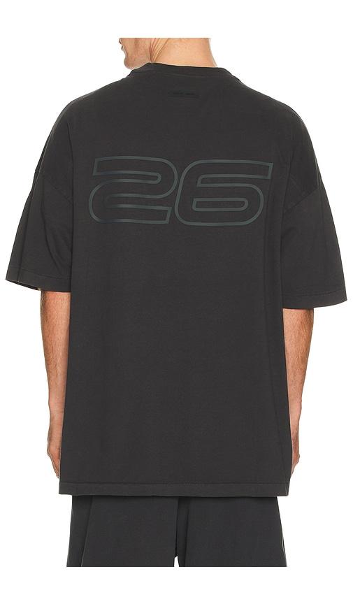 Fear of God ESSENTIALS 90'S Short Sleeve Tee in Black by FEAR OF GOD Fear of God ESSENTIALS 90'S Short Sleeve Tee in Black by FEAR OF GOD