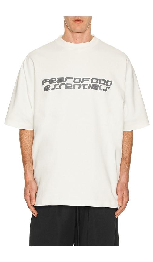 Fear of God ESSENTIALS 90'S Short Sleeve Tee in White by FEAR OF GOD