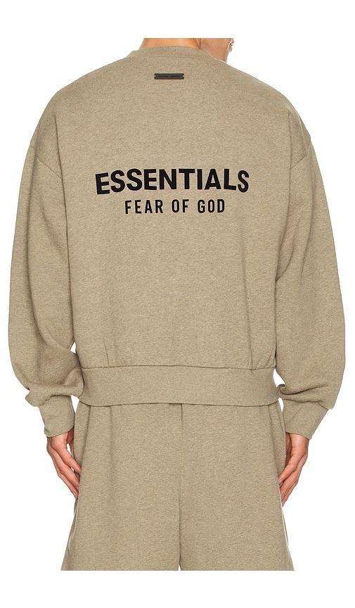 Fear of God ESSENTIALS Classic Crewneck Sweatshirt in Grey by FEAR OF GOD