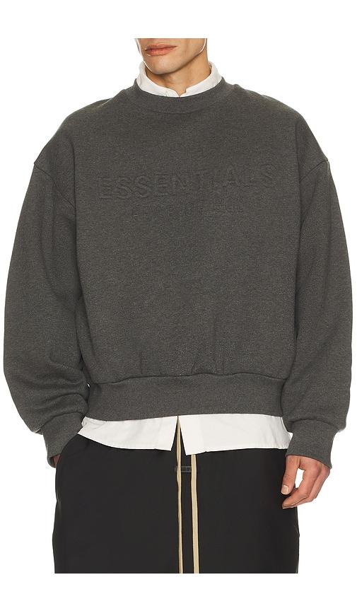 Fear of God ESSENTIALS Classic Crewneck Sweatshirt in Grey by FEAR OF GOD