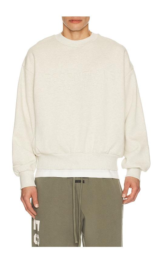 Fear of God ESSENTIALS Classic Crewneck Sweatshirt in Grey by FEAR OF GOD