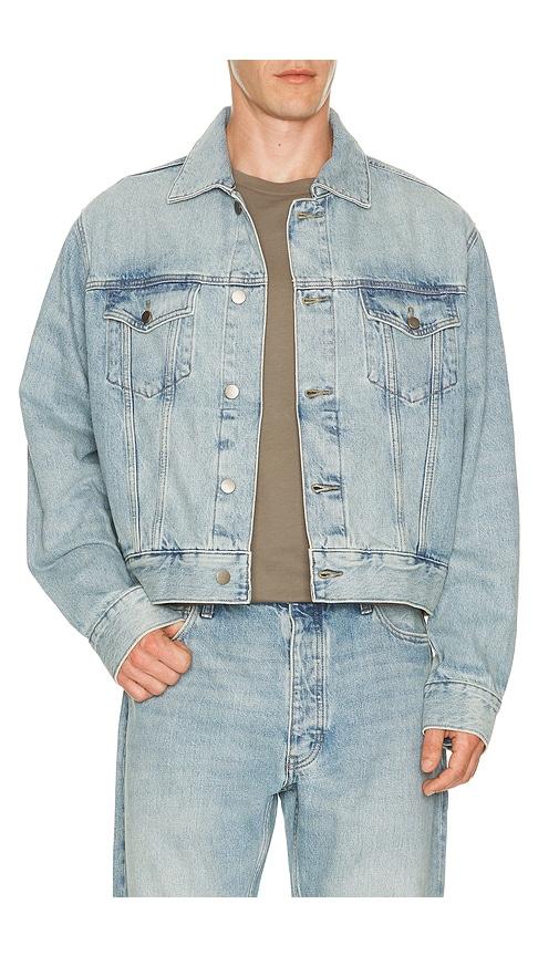 Fear of God ESSENTIALS Classic Denim Jacket in Blue by FEAR OF GOD
