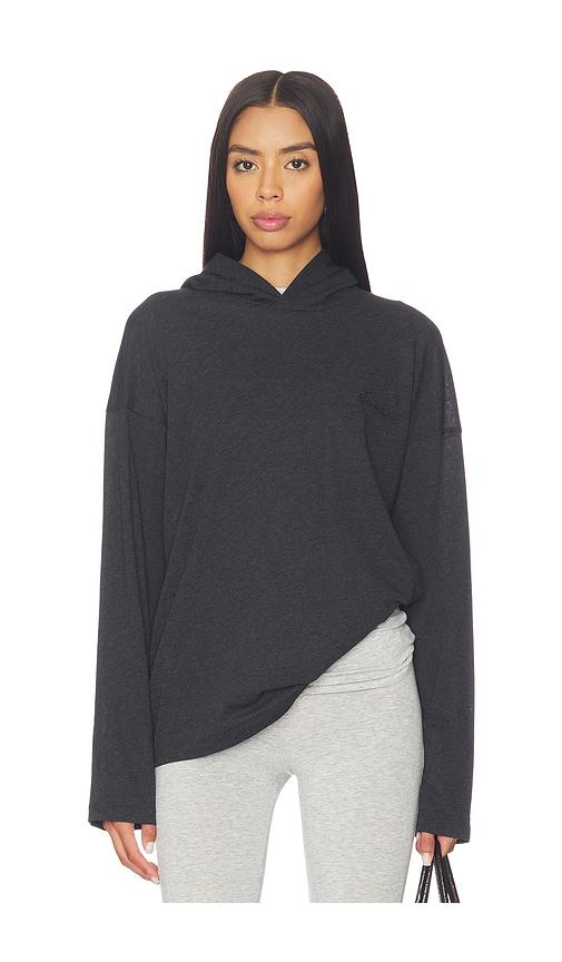 Fear of God ESSENTIALS Classic Fit Hooded Tee in Black by FEAR OF GOD