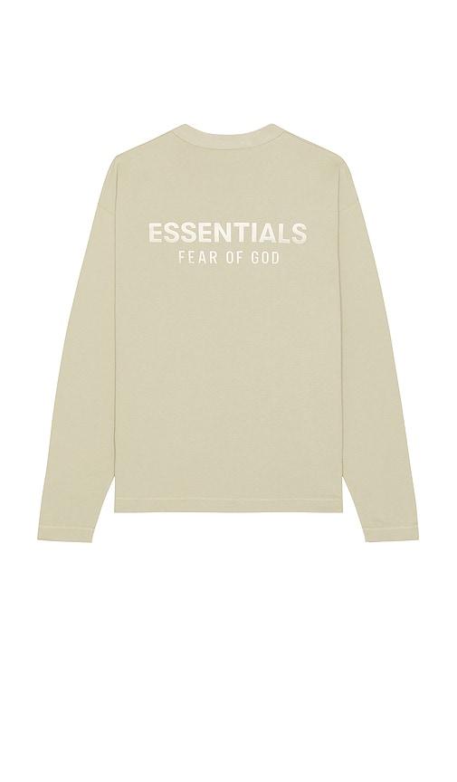 Fear of God ESSENTIALS Classic Fit Long Sleeve Tee in Grey by FEAR OF GOD