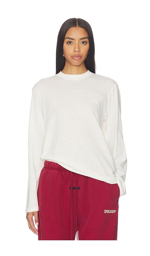Fear of God ESSENTIALS Classic Fit Long Sleeve Tee in Ivory by FEAR OF GOD