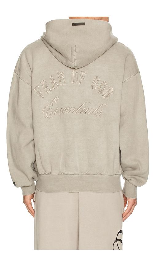 Fear of God ESSENTIALS Classic Full Zip Hoodie in Grey by FEAR OF GOD