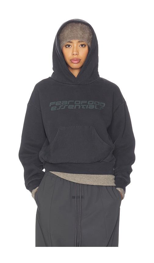 Fear of God ESSENTIALS Classic Hoodie in Black by FEAR OF GOD