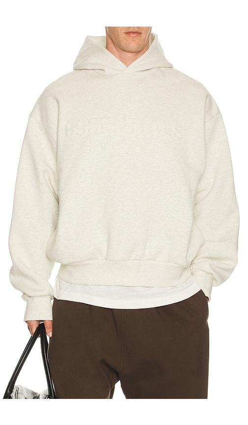 Fear of God ESSENTIALS Classic Hoodie in Light Grey by FEAR OF GOD