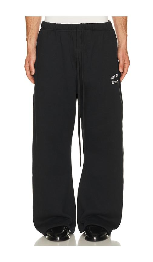 Fear of God ESSENTIALS Flare Sweatpant in Black by FEAR OF GOD
