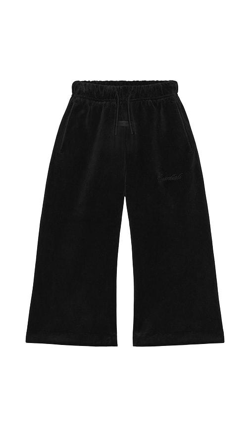 Fear of God ESSENTIALS Kids Flare Pant in Black by FEAR OF GOD