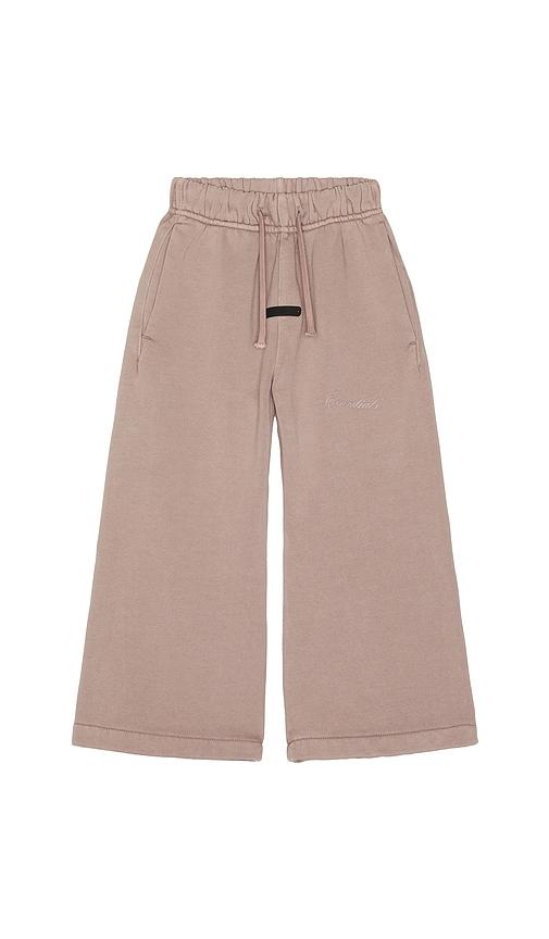 Fear of God ESSENTIALS Kids Signature Flare Sweatpant in Mauve by FEAR OF GOD