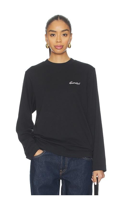 Fear of God ESSENTIALS Long Sleeve Tee in Black by FEAR OF GOD