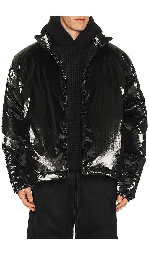 Fear of God ESSENTIALS Puffer Jacket in Black by FEAR OF GOD