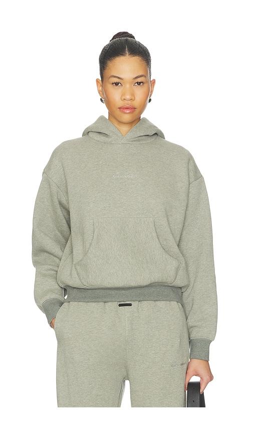 Fear of God ESSENTIALS Signature Classic Hoodie in Grey by FEAR OF GOD
