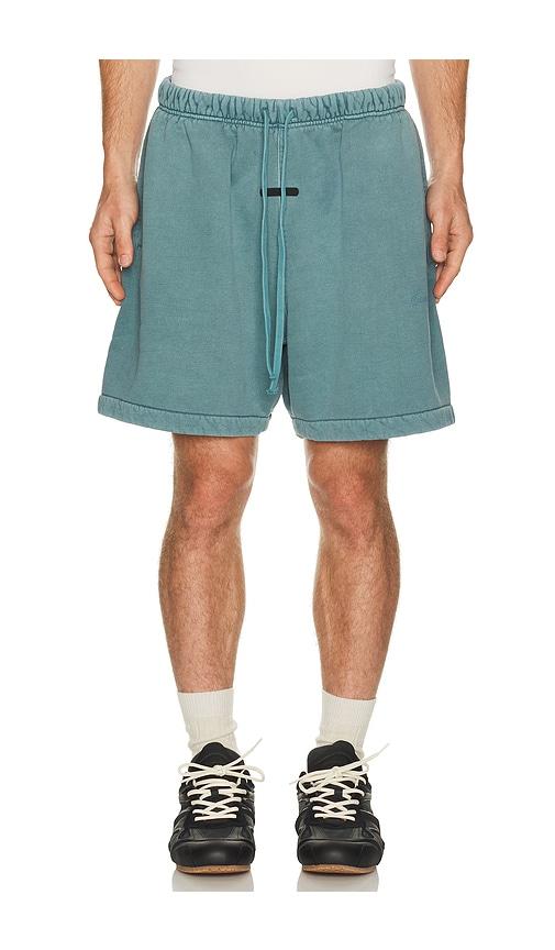 Fear of God ESSENTIALS Signature Classic Short in Slate by FEAR OF GOD