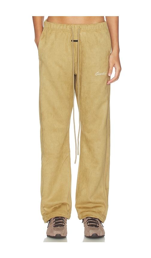 Fear of God ESSENTIALS Signature Relaxed Pant in Olive by FEAR OF GOD