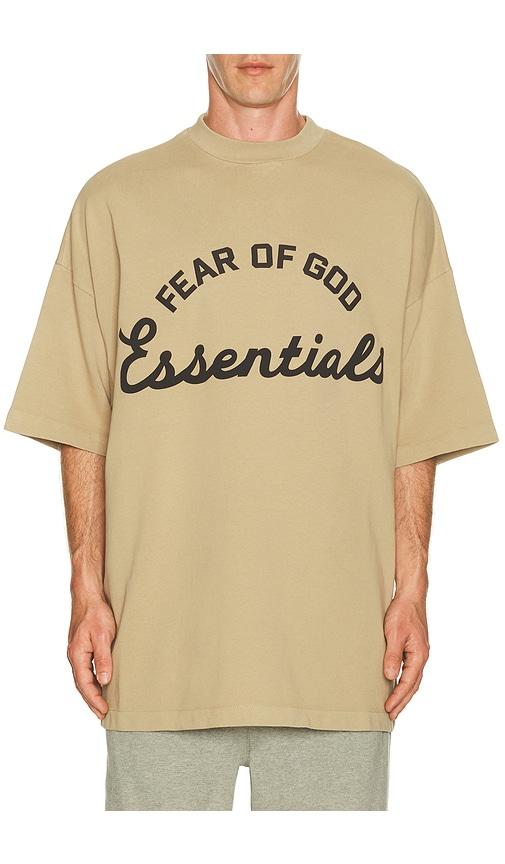 Fear of God ESSENTIALS Training 90's Short Sleeve Tee in Neutral by FEAR OF GOD