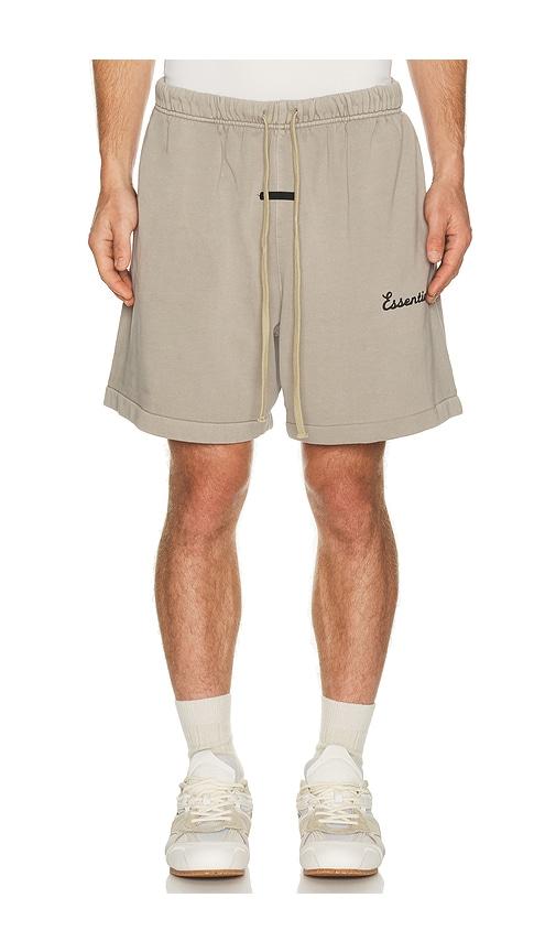 Fear of God ESSENTIALS Training Classic Fit Short in Neutral by FEAR OF GOD