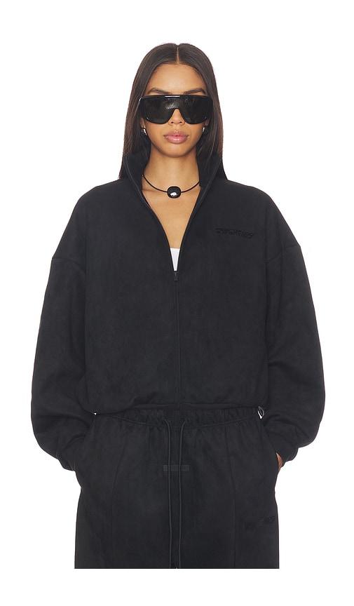 Fear of God ESSENTIALS Vintage Track Jacket in Black by FEAR OF GOD