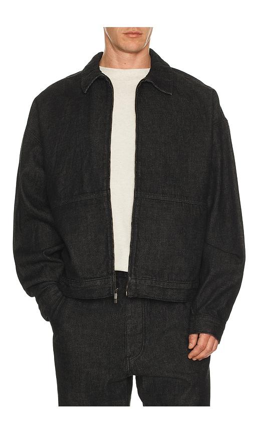 Fear of God ESSENTIALS Work Jacket in Black by FEAR OF GOD