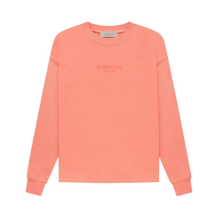 Fear of God Essentials Relaxed Crewneck 'Coral' by FEAR OF GOD