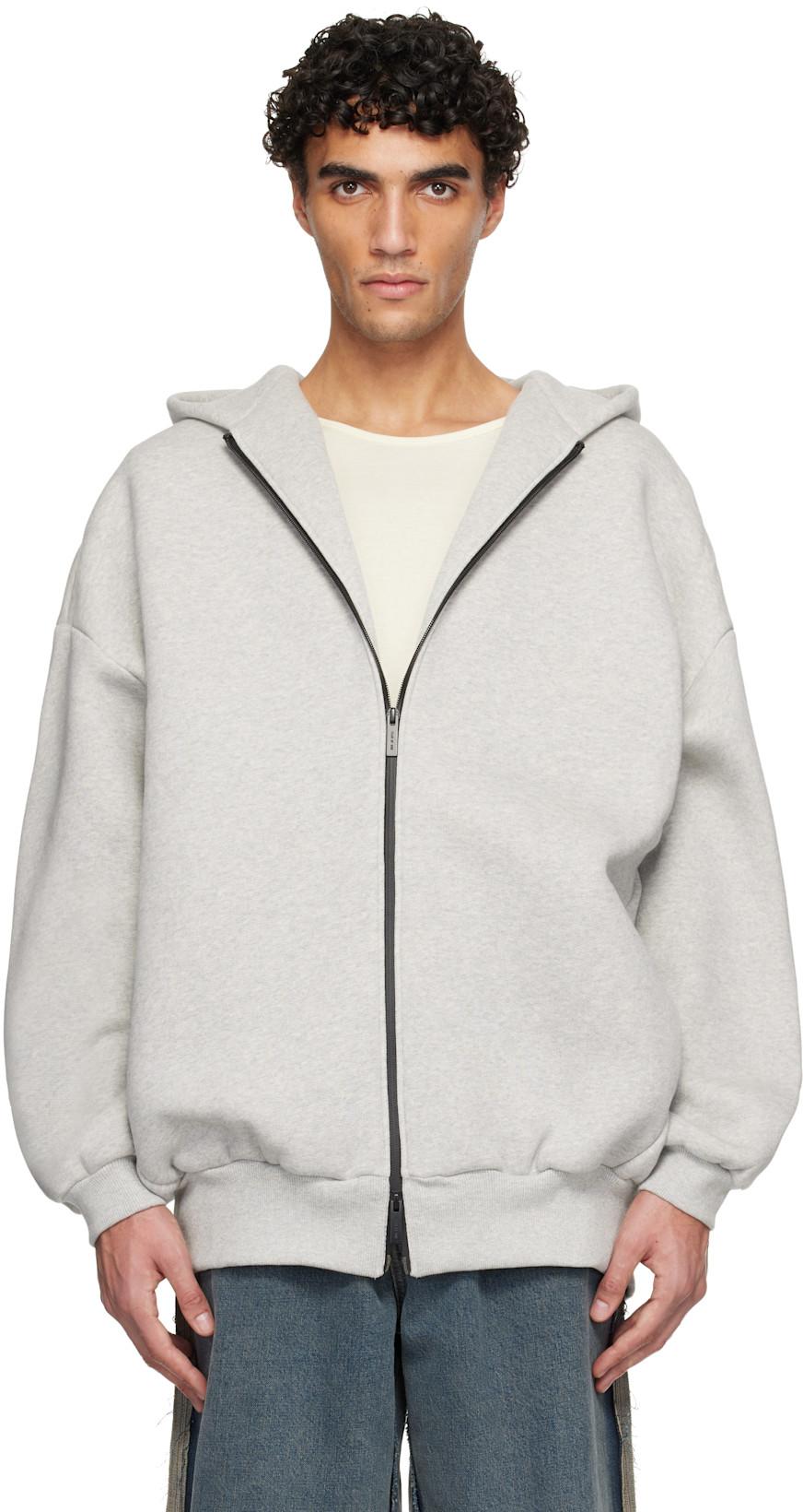 Gray Athletics Zip Up Hoodie by FEAR OF GOD