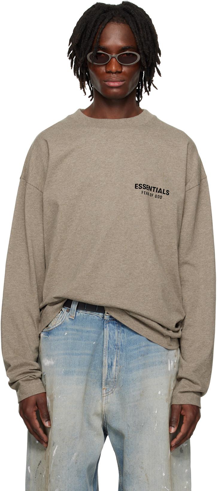 Gray Classic Long Sleeve T-shirt by FEAR OF GOD