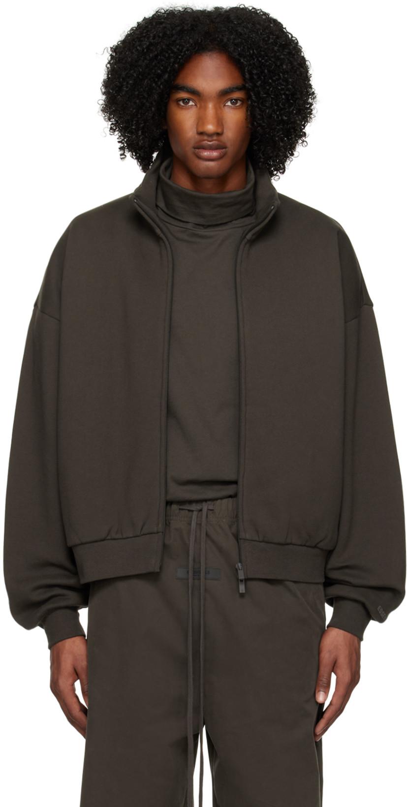 Gray Full Zip Jacket by FEAR OF GOD